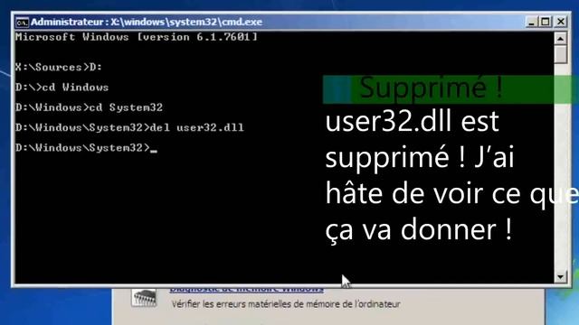 Windows 7 oublie user32.dll смотреть онлайн