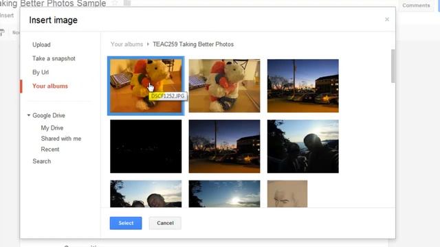 Google Documents - Insert Images from Picasa Web Album смотреть онлайн