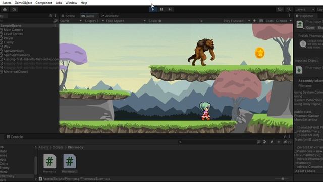 Платформер SampleScene Windows, Mac, Linux Unity 2021 3 32f1 Personal DX11 2024 01 07 13 32 смотреть онлайн