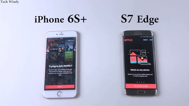 SAMSUNG S7 Edge vs iPhone 6S+ | Speed Test Comparison смотреть онлайн