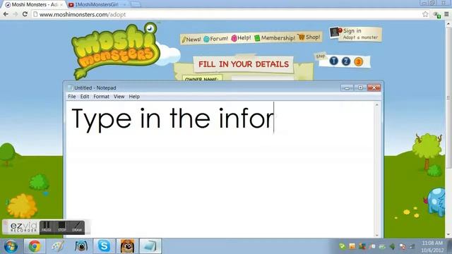 Moshi Monsters ~ How To Create A Moshi Monster смотреть онлайн