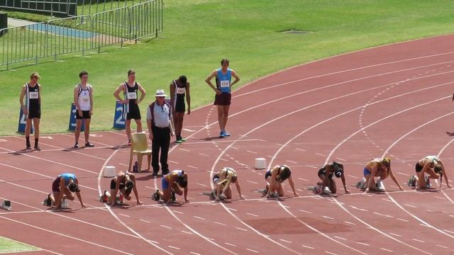 100m Final 17W Samantha Johnson 11.95 + 1.3 Qld State Championships 2016 смотреть онлайн