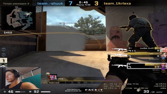 STREAM CS.GO ПУТЬ В КИБЕР СПОРТ 8LVL FACEIT 240HZ смотреть онлайн