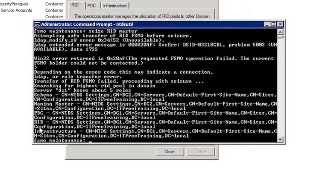 Microsoft Server 2008:- Seizing operation master roles Part 9 смотреть онлайн