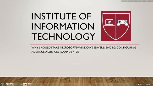 Microsoft® Windows Server® 2012 R2 Configuring Advanced Services Exam 70 412 смотреть онлайн