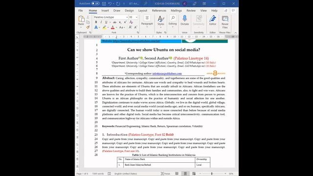 Jozac Publishers | Formatting according to the journal template смотреть онлайн