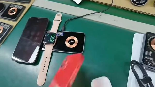 magsafe 3 in 1 magnetic wireless charger for Apple смотреть онлайн