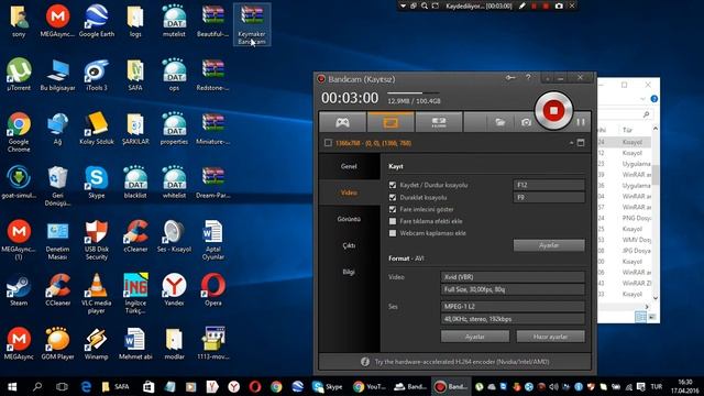 Bandicam-Sınırsız Video Çekimi-Windows 10 Ses Nasıl Kurulur смотреть онлайн