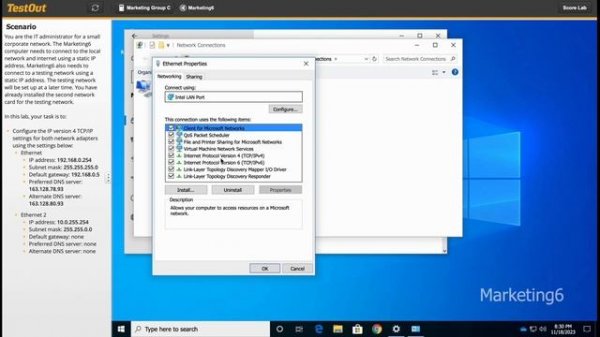 11.3.7 Configure TCP: IP Settings on Windows 10