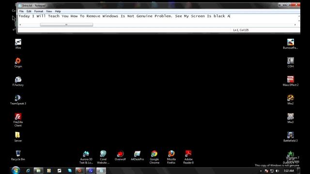 How To Fix Windows 7 Build 7600 Not Genuine [HD] смотреть онлайн