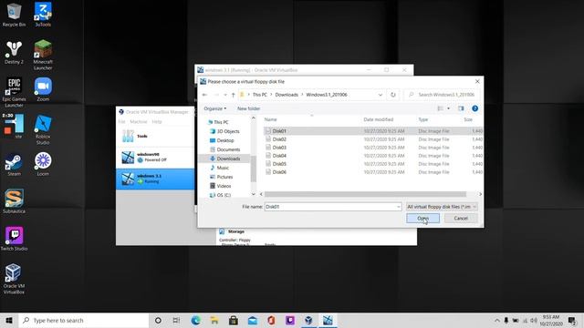 how to instill windows 3.1 on virtualbox in 2020 смотреть онлайн