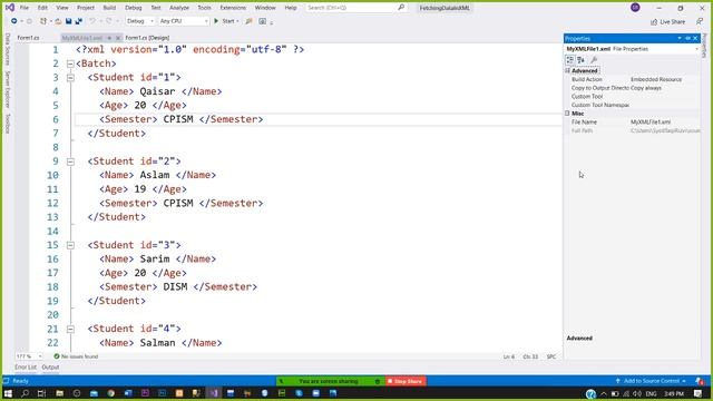 Fetching Data FromAn XML File In Windows Form Application | XML смотреть онлайн