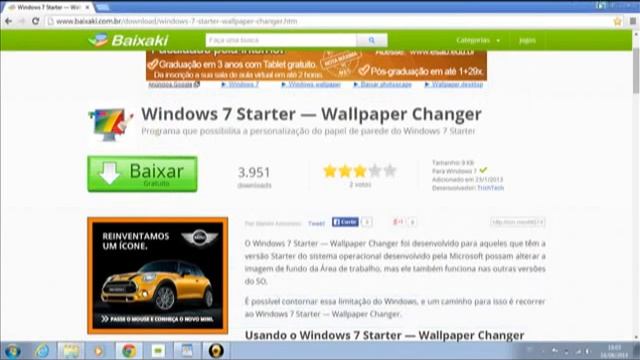 Aprenda a mudar o papel de parede do windows 7 starter | simples e rápido sem vírus . смотреть онлайн