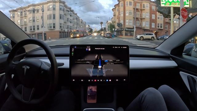Raw 1x: Chestnut Street on Tesla Full Self-Driving Beta 11.3.6 смотреть онлайн
