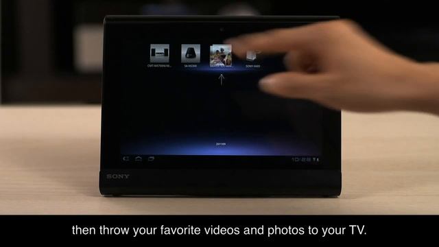 Sony Tablet S: Throw i DLNA смотреть онлайн