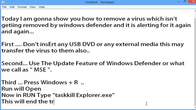 How to remove a Virus manually - Windows Defender fails and alerting смотреть онлайн