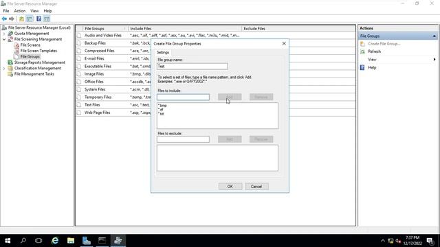 Configuring File Screening using File Server Resource Manager in Marathi смотреть онлайн