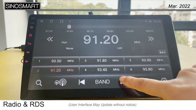 Sinosmart Android Car Radio Operation 1 Radio & RDS смотреть онлайн
