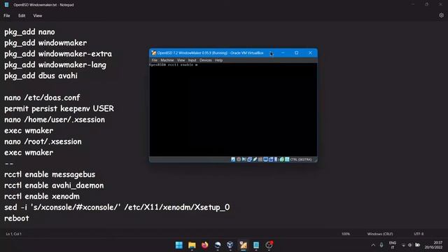 OpenBSD 7.2 - WindowMaker 0.95.9 смотреть онлайн
