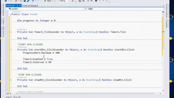 VB.NET Timer and ProgressBar Ep.01  - Start,Resume,Stop and Reset [Countdown Timer]