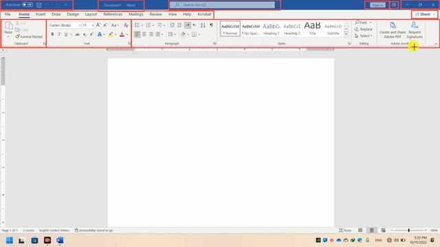 Interface | Microsoft Word 2021 | Tutorial | Class 2 - Urdu/Hindi смотреть онлайн