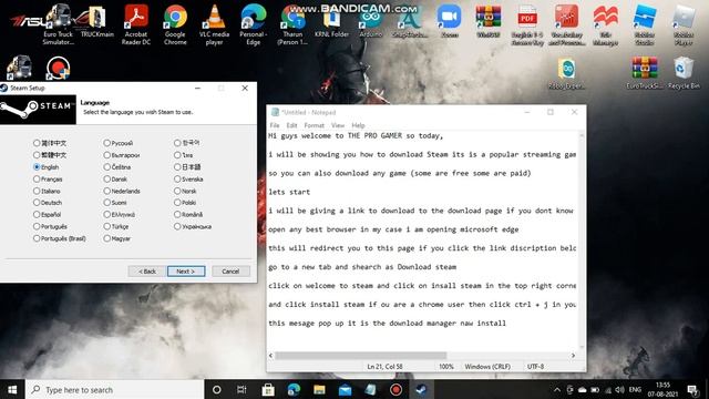 How to Download Steam gaming app for windows 7,8,8 1,10 10 pro смотреть онлайн