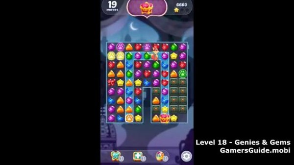 Genies & Gems Level 18 - Gameplay Walkthrough - iOS/Android