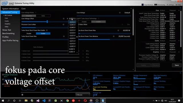 How to Undervolting & reduce temperature laptop using Intel XTU #undervolt #reducepower #overclock смотреть онлайн