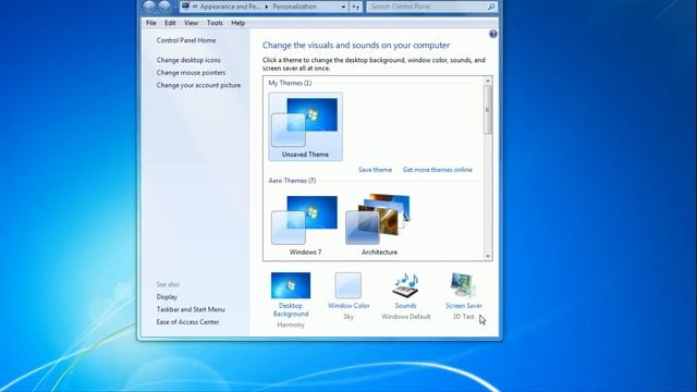how to turn off screensaver Windows 7 смотреть онлайн
