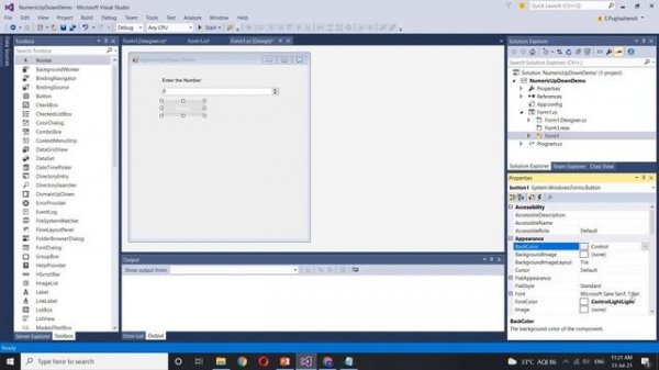 NumericUpDown in C# | C# Windows Forms | Winforms | C# Application