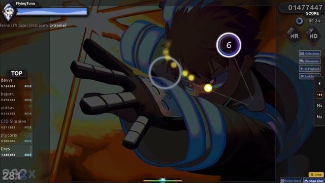 [osu!] Mrs. GREEN APPLE - Inferno (TV Size) [dkblaze's Extreme] + HDHR #13 смотреть онлайн