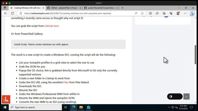 Build a Windows Autopilot ISO смотреть онлайн