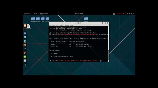 Easy File Sharing HTTP Server 7.2 POST Buffer Overflow смотреть онлайн