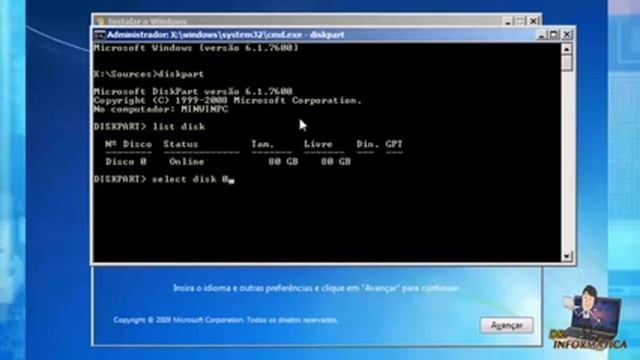 ERRO 0x80070057 ao formatar instalar Windows 7 8 смотреть онлайн