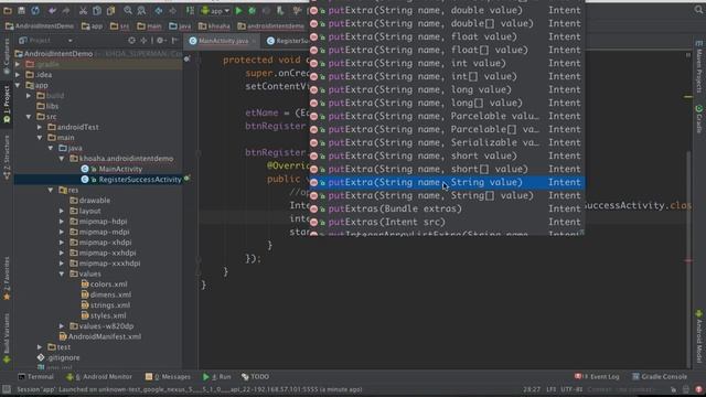 Android Intent Part 1 (Pass data between activities ) смотреть онлайн