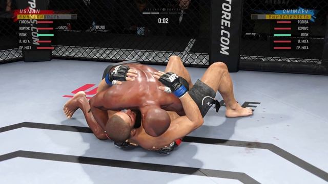 UFC 4  - Бой Камару Усман Kamaru Usman VS Хамзат Чимаев Khamzat Chimaev