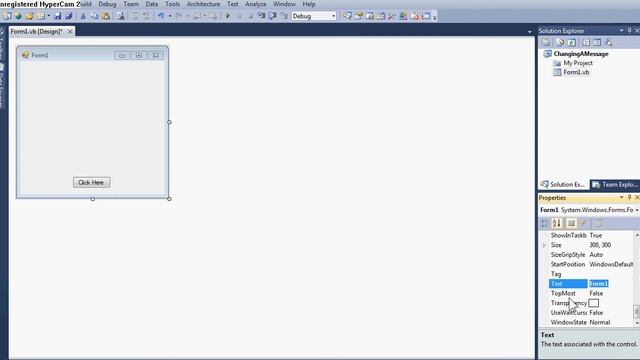 Microsoft Visual Studio 2010 - Basics: Changing Form Title смотреть онлайн