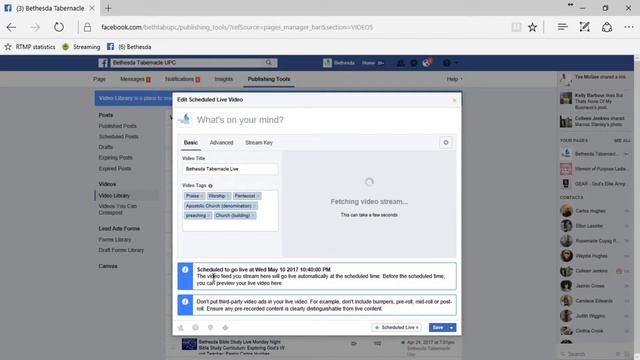 Facebook Live Stream Tutorial смотреть онлайн