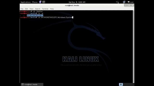 Сброс пароля в Windows 8 c помощью Kali Linux1 смотреть онлайн