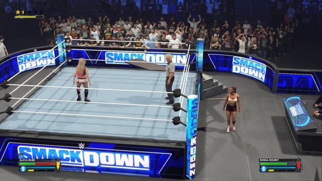 Ronda Rousey vs. Alexa Bliss – Raw Women’s Title Match #wwe2k24 #wwe смотреть онлайн