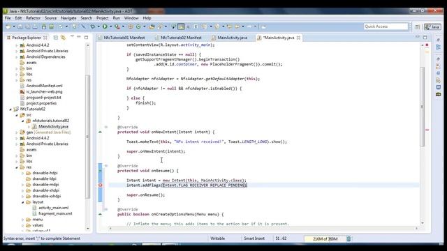 Android NFC Tutorial [02] - How to detect a tag with foreground dispatch system смотреть онлайн