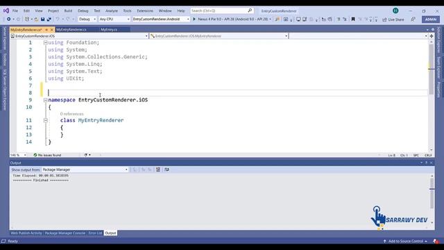 Xamarin Forms - Custom Renderer Entry смотреть онлайн