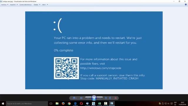 PARA QUE SIRVE EL CODIGO QR DE LA PANTALLA AZUL DE LA MUERTE смотреть онлайн