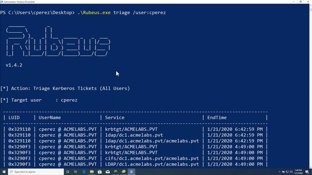Kerberos Pass-The-Ticket Basics смотреть онлайн