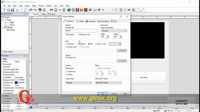 تعلم AutoPlay Media Studio و برمجة تطبيقات الويندوز - 4 - بدأ مشروع جديد و ضبط الإعدادات смотреть онлайн