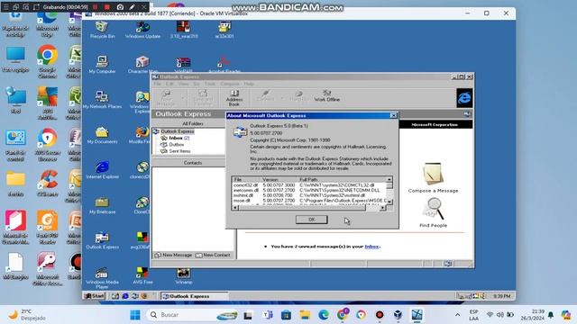 Windows 2000 NT 5.0 Beta 2 1998 Build 1877 en virtual machine parte 1 смотреть онлайн