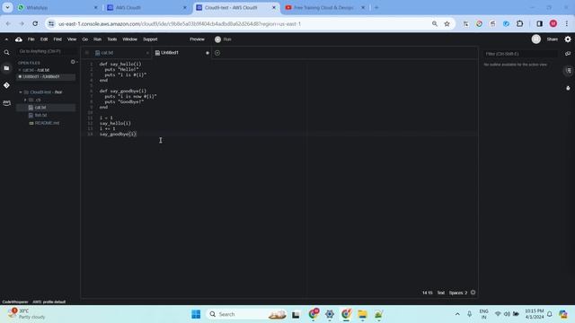 AWS Cloud9 - How to create SSH Environment & Cloud9 Tour, Run Code,Extend The Disk - Part-45 смотреть онлайн