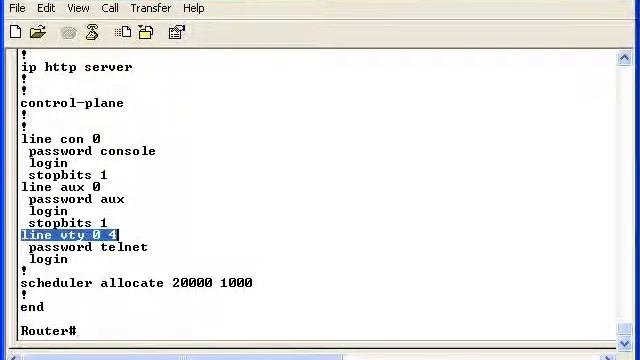 308 26 Basic IOS Commands 08 Set Telnet Password смотреть онлайн