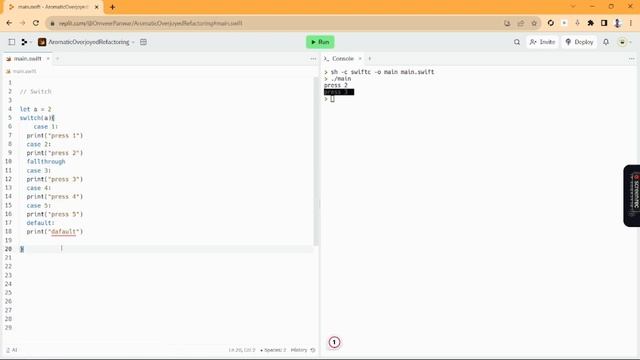 Switch case Statements in Swift in Hindi for beginners || IOS Development || Coding || new Playlist смотреть онлайн